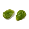 Synthetic Coral Dyed Leaf Charms CORA-Q034-01-07-2