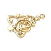 Brass Micro Pave Cubic Zirconia Pendants KK-H521-02A-G-2