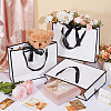 Rectangle Paper Storage Bags with Handle ABAG-WH0038-56-4