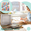 49-Hole Plastic Paint Organizer Stands ODIS-WH0038-132-5