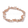 Natural Sunstone Chips Beaded Stretch Bracelets for Women BJEW-JB10046-13-2