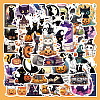 Halloween 50Pcs PVC Adhesive Waterproof Stickers Self-Adhesive Stickers PW-WG95EB5-01-1