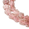 Natural Strawberry Quartz Beads Strands G-B138-C17-01-4