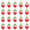 HOBBIESAY 40Pcs Golden Plated Alloy Enamel Charms ENAM-HY0003-09-1