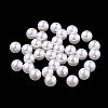 Eco-Friendly Plastic Imitation Pearl Beads MACR-S277-4mm-D-1