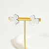 Fashionable Stainless Steel Clover Stud Earrings OT0775-4