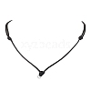 Adjustable Waxed Cord Pendant Necklaces NJEW-JN04668-1