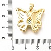 Brass Micro Pave Cubic Zirconia Pendants KK-G519-15G-01-3