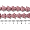 Triangle Dyed Natural Lava Rock Beads Strands G-O126-04A-05-4