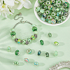 100Pcs Printed Transparent Resin European Beads RESI-PA0001-18A-4