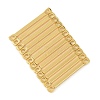 SHEGRACE Brass Connector Charms XGR0133G-111G-2