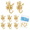 ARRICRAFT 8Pcs Scorpion Brass Pendants KK-AR0003-40-1