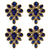 4Pcs Teardrop Shape Hotfix Rhinestone PATC-FG0002-25D-1