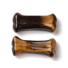 Natural Tiger Eye Dog Bone Shape Sculptures DJEW-G033-01A-04-2