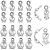 CREATCABIN 20Pcs 2 Style 925 Sterling Silver Bead Tips STER-CN0001-35-1