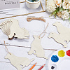 Unfinished Blank Wooden Big Pendants Kit WOOD-WH20014-003D-3