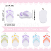 SUNNYCLUE 20Pcs 5 Colors Opaque Resin Pendants RESI-SC0002-67-2