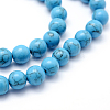 Synthetic Howlite Bead Strand G-E439-6mm-01B-1