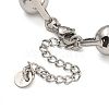 304 Stainless Steel Link Chain Bracelets BJEW-S153-08P-3