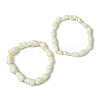 Natural Shell Beaded Stretch Bracelets for Women BJEW-JB10883-1