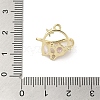 Brass Micro Pave Cubic Zirconia Pendants KK-K371-01G-3