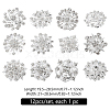 Rhinestone Brooch with Alloy Findings JEWB-WH0020-01-7