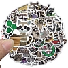 50Pcs Cute Little Raccoons PVC Self-Adhesive Stickers STIC-D280-02-3