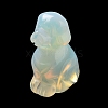 Opalite Carved Dog Figurines DJEW-F025-01F-2