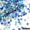 1000Pcs 10 Colors Electroplate Transparent Glass Beads EGLA-YW0005-72B-1
