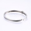 304 Stainless Steel Bangles BJEW-P222-08P-3