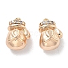 Brass Micro Pave Cubic Zirconia Charms KK-M102-55G-1