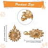 5Pcs Brass Pendants KK-SZ0004-39-2