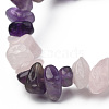 Chips Gemstone Beaded Stretch Bracelets BJEW-JB01824-04-3