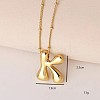 Simple and Stylish Brass Letter Pendant Necklaces for Women Men GF2554-11-1