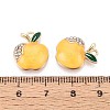 Rack Plating Alloy Crystal Rhinestone Enamel Pendants PALLOY-T091-29A-3