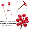 200Pcs Foam Artificial Red Holly Berries Model AJEW-GF0012-34-6