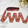Ethnic Style Polyester Jacquard Ribbon OCOR-WH0078-478B-06-4
