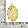 Real 18K Gold Plated Brass Micro Pave Cubic Zirconia Pendants KK-H472-14G-11-3