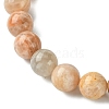 Natural Sunstone Stretch Bracelets BJEW-JB10135-02-4