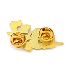 Halloween Skull Flower Alloy Enamel Pin Brooches JEWB-C036-01B-G-2