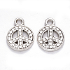 Tibetan Style Alloy Pendants TIBEP-S319-079AS-RS-1