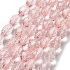 Glass Beads Strands EGLA-E010-8x12mm-12-2