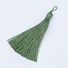 Nylon Tassel Big Pendants AJEW-P044-14-1