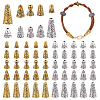 100Pcs 10 Style Tibetan Style Alloy Bead Cones FIND-PH0018-47-1