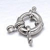 Brass Spring Ring Clasps KK-L082C-01P-1