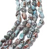 Natural Larimar Beads Strands X-G-D0002-B38-5