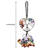 Wire Wrapped Chips Natural Gemstone Big Pendant Decorations HJEW-SZ0001-25D-6