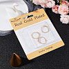 Beebeecraft 4Pcs Brass Adjustable Finger Ring Settings FIND-BBC0002-75-6