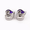 Alloy Enamel European Beads MPDL-N040-006-RS-2