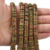 Natural Unakite Beads Strands G-G329-B04-8x1mm-2